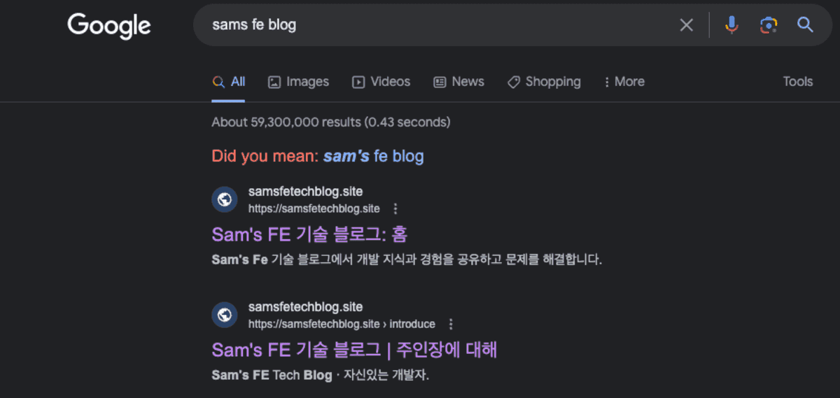 [Next JS | favicon | 파비콘] Next JS 프로젝트 탭,북마크는 favicon이 적용되는데 검색결과에 favicon이 적용 안될 때 해결법